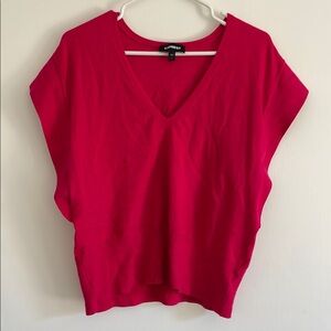 Express Fuchsia Pink Boxy Blouse
